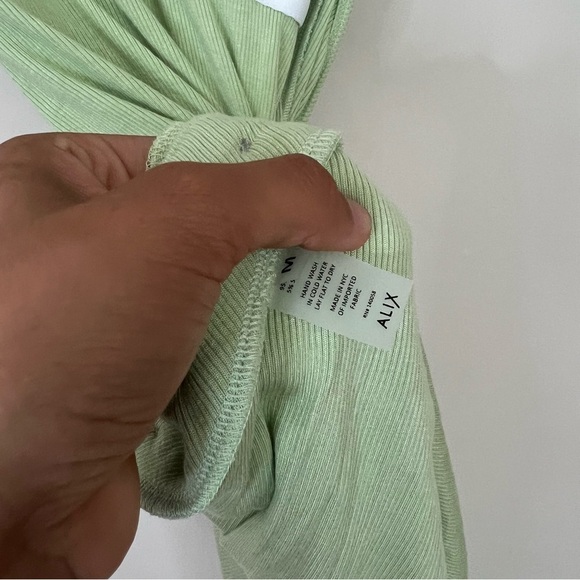 Alix NYC Pierce stretch jersey halter midi dress size medium green - Picture 7 of 9